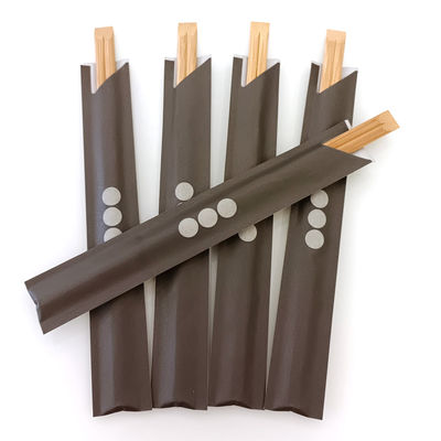 Disposable Bamboo Chopsticks 21cm or 24cm Eco-Friendly Dining Carbonized Full Closed Paper