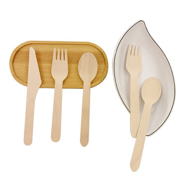 Set di posate monouso di bambù portatili monouso