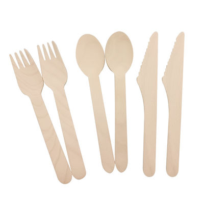 Set di posate monouso di bambù portatili monouso