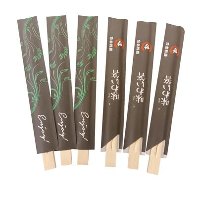 Logo personalizzato accettabile bastoncini a colori naturali 100% bastoncini a bambù usa e getta imballaggio personalizzato Sushi bastoncini gemelli