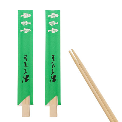 Eco-Friendly Disposable Bamboo Twin Chopsticks Logo personalizzabile