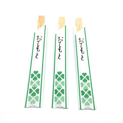 Eco-Friendly Disposable Bamboo Twin Chopsticks Logo personalizzabile