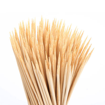 Barbecue Rotondo Bamboo Stick 4.0 Larghezza Bbq Bamboo Skewers Biodegradabile